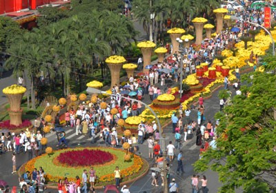 Section of Nguyen Hue Street, District 1, HCMC (Photo: SGGP) Section of Nguyen Hue Street, District 1, HCMC (Photo: SGGP)